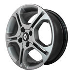 Jogo de Rodas Renault Sandero Racing Aro 15 X 6,0 4x100 ET38 R97 Grafite Brilhante