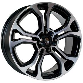 Jogo de Rodas Renault Sandero RS Aro 15 X 6,0 4x100 ET38 M7 Preto Diamantado