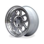 Jogo de Rodas Sport Aro 15" 4X100 - SP-16 Prata Diamantada