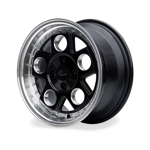 Jogo de Rodas Sport Aro 15" 4X100 - SP-16 Preta Diamantada