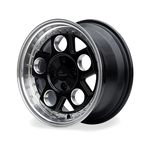 Jogo de Rodas Sport Aro 15" 5X114 - SP-16 Preta Diamantada