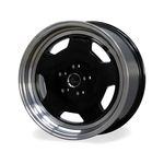 Jogo de Rodas Sport Aro 17" 4X100 - SP-21 Preta Diamantada