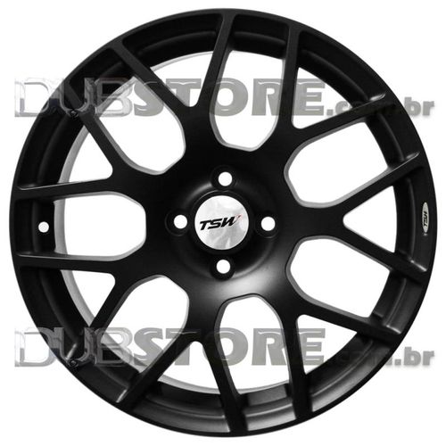 Jogo de Rodas TSW Nurburgring 17x7 4x108 | Preto Fosco