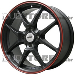 Jogo de Rodas Tsw Trackstar 17x7 4x100 | Preto Fosco