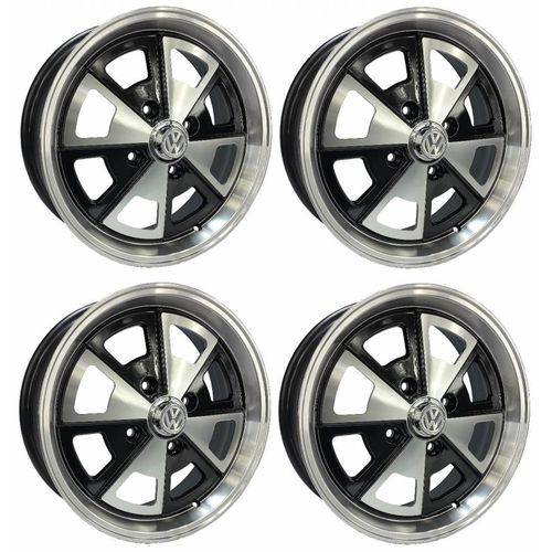 Jogo de Rodas VW Fusca - Aro 17" - Furação 4x130 - BD - R84