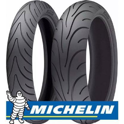 Jogo Pneu Moto Michelin 120/70 R17 + 180/55 R17 Pilot Road 2