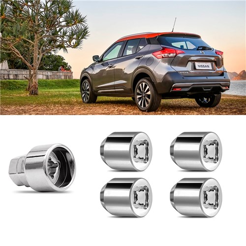 Jogo Porca Antifurto Nissan Kicks M12x1,5 Rodafuso