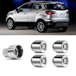 Jogo Porca Antifurto Roda Ford EcoSport 2020 M12x1,5