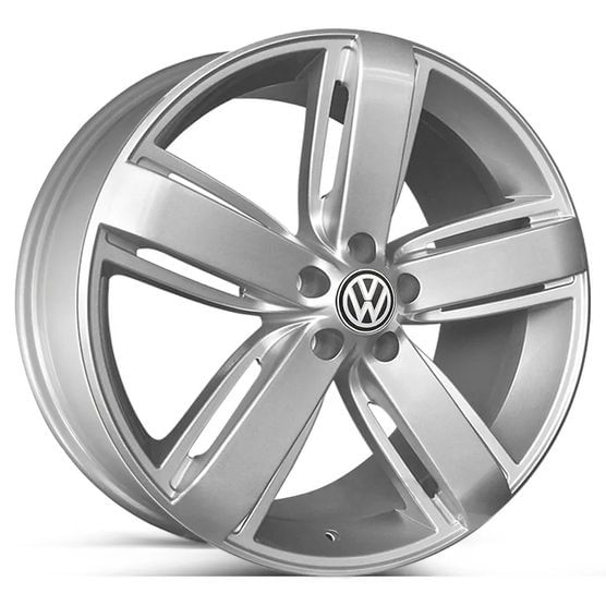 Jogo Roda KR R33 Volkswagen Amarok Aro 22 - Prata Diamantada Roda R33 Aro 22 - 5x120 Tala: 9,0 Off-Set: 45