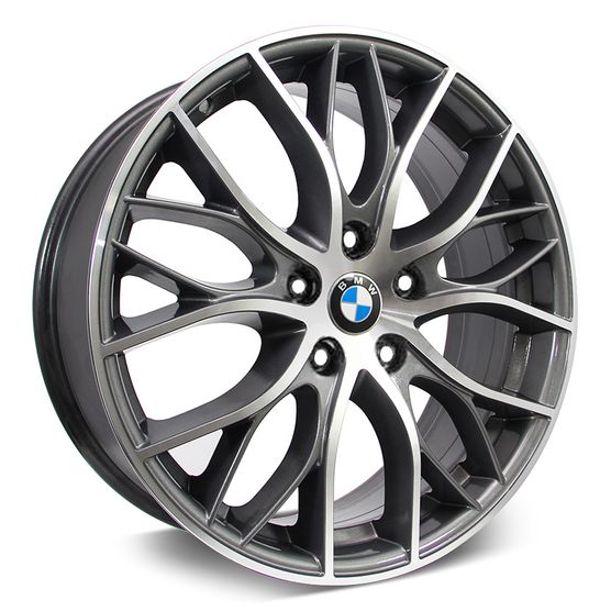 Jogo Roda KR R54 BMW 335i Bi-turbo Aro 17 - Grafite Diamantada Roda R54 Aro 17 - 4x100 Tala: 7,0 Off-Set: 40