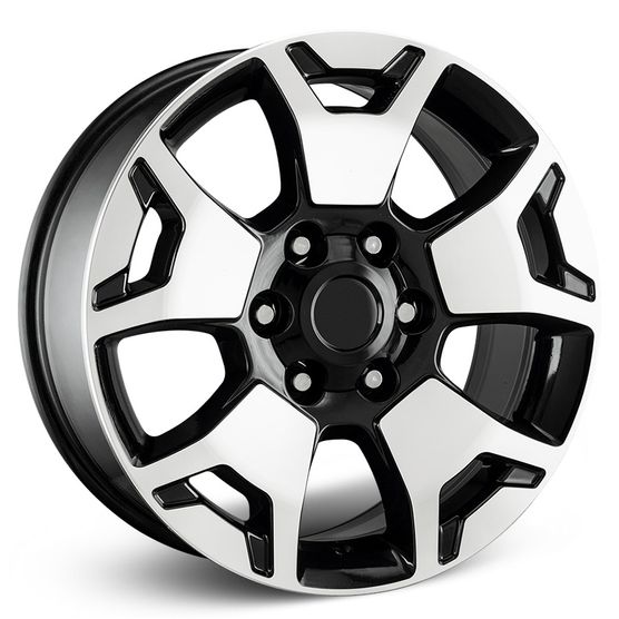 Jogo Roda KR S11 Toyota Hilux SRX Aro 17 - Preta Diamantada Roda S11 Aro 17 - 6x139 Tala: 7,0 Off-Set: 25