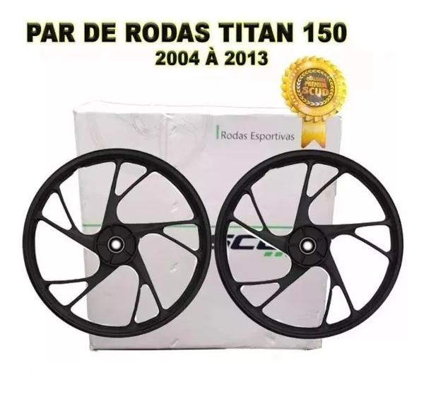 Jogo Roda Scud Titan Fan 150 04/13 Esd 160ex 5p F.disco