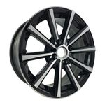 Jogo 4 Rodas Aro 15 Brw 1240 4x100 Preto e Diamante Tala 6 Et32