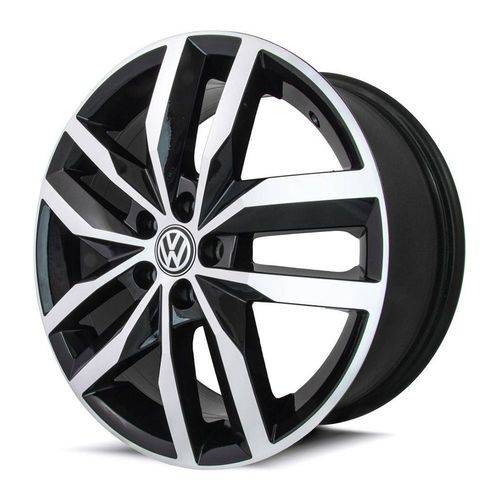 Jogo Rodas Kr R-46 Vw Golf Highline Aro 17 5x112 Acabamento Bd Tala 7 Et 41