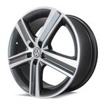 Jogo Rodas Kr R-65 Vw Fox Highline Aro 15 4x100 Acabamento Gd Tala 6 Et 43