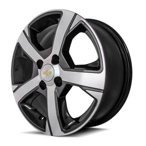 Jogo Rodas Kr R-82 Gm Onix Ltz Aro 14 4X100 Acabamento Gde Tala 6 Et 39