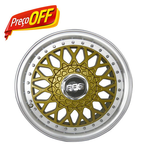 Jogo Rodas Zunky Zk-370 Bbs R 15 4x100/108 Dourado Diam T6