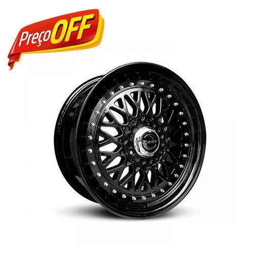 Jogo Rodas Zunky Zk-370 Bbs R 17 4x100/4x108 Preto T7 Et 35