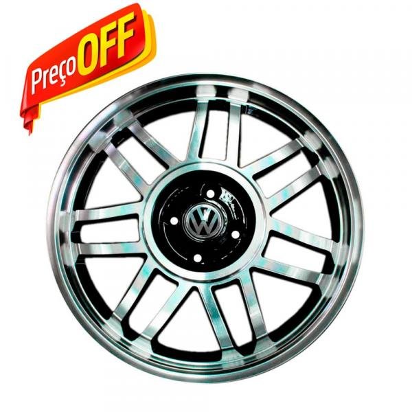 Jogo 4 Rodas Aro 17x7 Vw Gol Gt Snowflakes 4x100 BD Zk-700 - Zunky