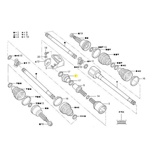 Junta do Flange da Roda Dianteira Hatch Original Fx4a084ha Original Fiesta /courier