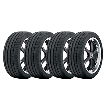 Kit 04 Pneus Aro 16 Continental 205/55R16 91W ExtremeContact DW