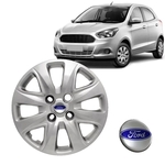 Kit 4 Calota novo Ka 2015 2016 2017 2018 Aro 14 340 Ford