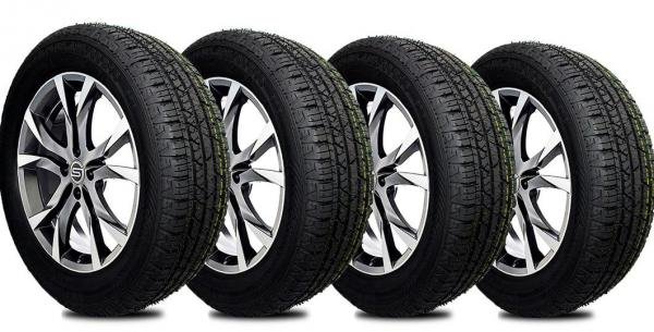 Kit 4 Pneu 195/60R16 Remoldado Am Plus Sandero Stepway