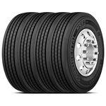 Kit 4 Pneu Continental Aro 22.5 275/70r22.5 148/145l Tl Hsr2 Sa Lrj 18pr Liso