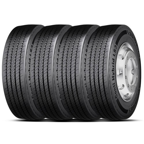 Kit 4 Pneu Continental Aro 17.5 235/75R17.5 132/130M Hybrid LS