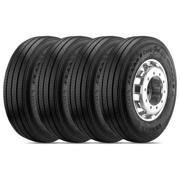 Kit 4 Pneu Continental Aro 22.5 295/80r22.5 152/148j 16pr Liso Contigol