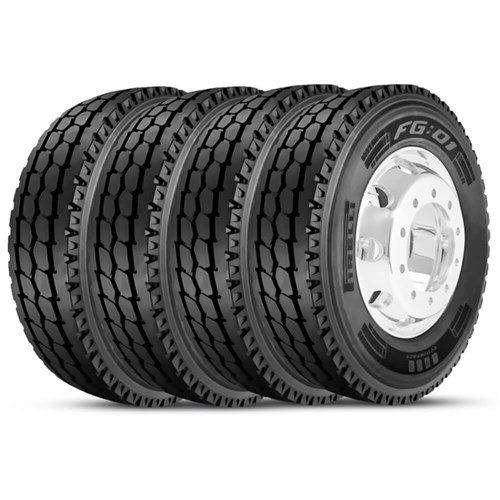 Kit 4 Pneu Pirelli Aro 22.5 275/80R22.5 149/146L M+S Plus Fg01