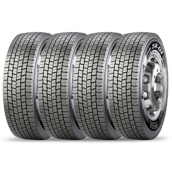 Kit 4 Pneu Pirelli Aro 22.5 275/80r22.5 149/146m TL M+S Tr01