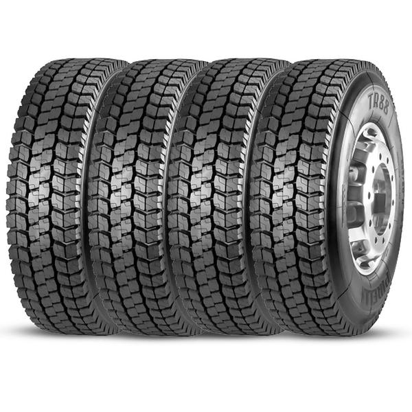 Kit 4 Pneu Pirelli Aro 22,5 275/80r22.5 Tl 149/146m M+S 16pr Tr88