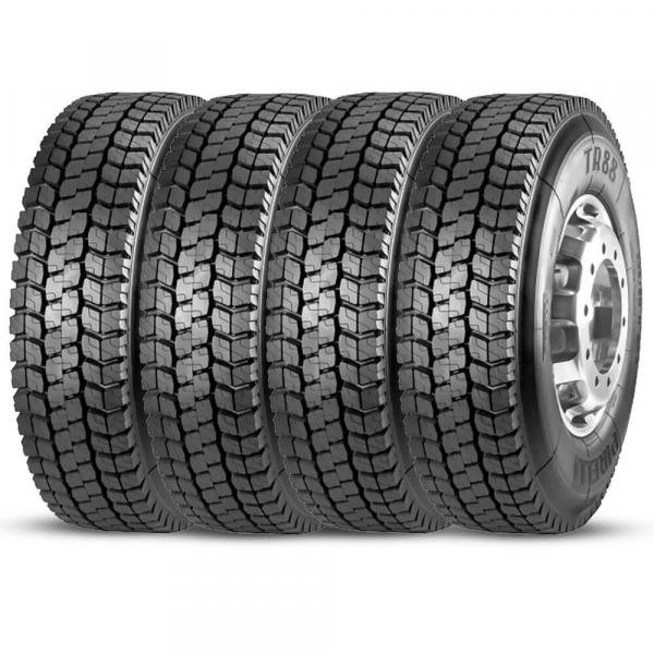 Kit 4 Pneu Pirelli Aro 22.5 295/80r22.5 152/148m Borrachudo Tr88