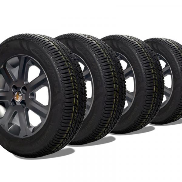 Kit 4 Pneu Remoldado Aro 13 165/70r13 Strong