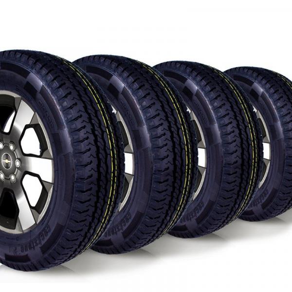 Kit 4 Pneu Remoldado Aro 16 205/75r16 Carga 8 Lonas Cockstone