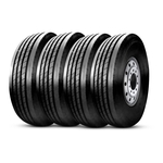 Kit 4 Pneu Tristar Aro 22.5 295/80r22.5 18pr 152/149m Ts735