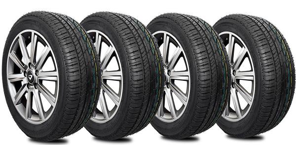 Kit 4 Pneus 185/55R16 Remoldado Am Plus March City Fit