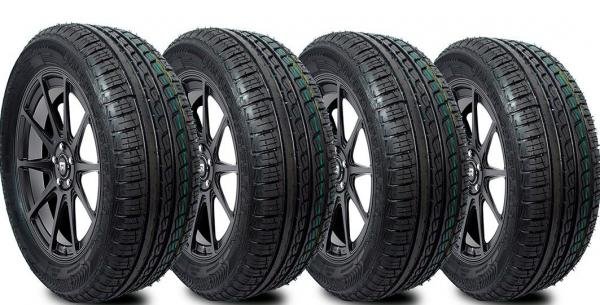 Kit 4 Pneus 195/55R15 Remoldado Am Plus