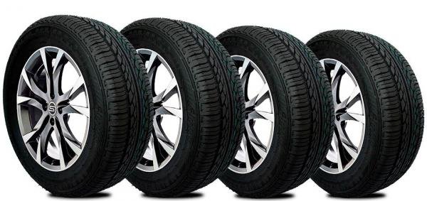 Kit 4 Pneus 235/60R16 Remoldado Tracker Sportage Tucson - Am Plus