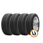 Kit 4 Pneus Bridgestone Aro 17 205/50r17 Turanza El 400 Run Flat 89h + Válvulas