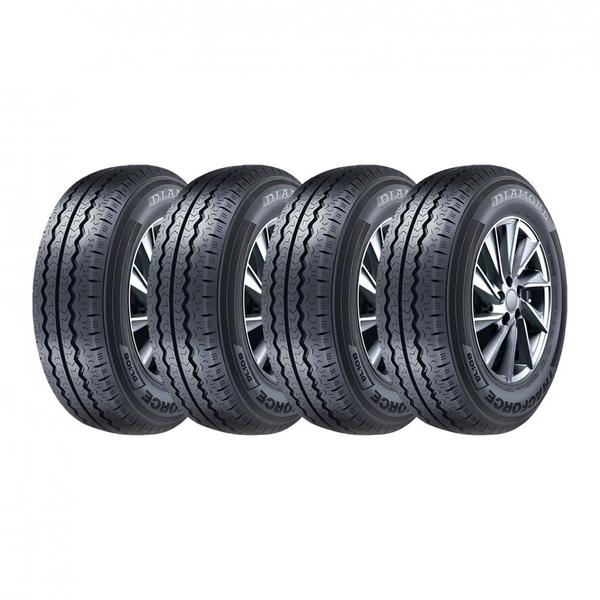 Kit 4 Pneus Diamond Aro 14 195R14C DL108 8 Lonas 106/104R