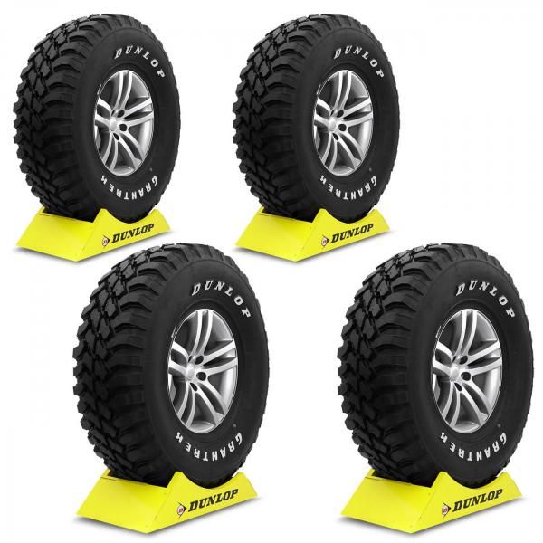 Kit 4 Pneus Dunlop Aro 15 31X10.50R15 109N GRANDTREK MT1 Caminhonete Pick-Up com LETRAS BRANCAS