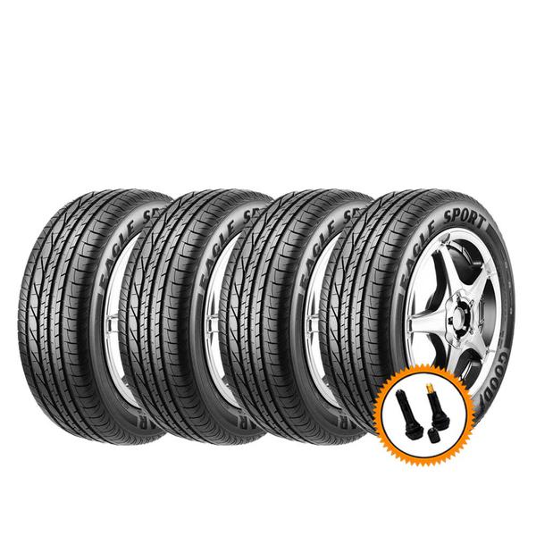 Kit 4 Pneus Goodyear Aro 16 205/55r16 Eagle Sport 91v + Válvulas