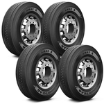 Kit 4 Pneus Goodyear Aro 22.5 275/80R22.5 Kmax S para Caminhão e Ônibus