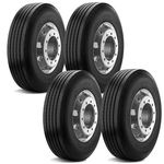 Kit 4 Pneus Goodyear Aro 22.5 275/80R22.5 Steelmark AGS para Caminhão e Ônibus