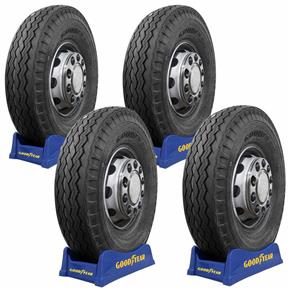 Kit 4 Pneus Goodyear Aro 22 Papaléguas 11.00-22 PLG8 16 Lonas para Caminhão e Ônibus