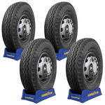 Kit 4 Pneus Goodyear Aro 22 Papaléguas 11.00-22 Plg8 16 Lonas Para Caminhão E Ônibus