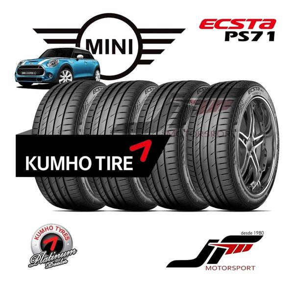 Kit 4 Pneus Kumho 205/45r17 Ecsta Run Flat Mini Cooper S Tds