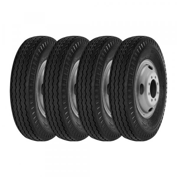 Kit 4 Pneus Pirelli Aro 16 750x16 CT-52 10 Lonas 116/114L Liso